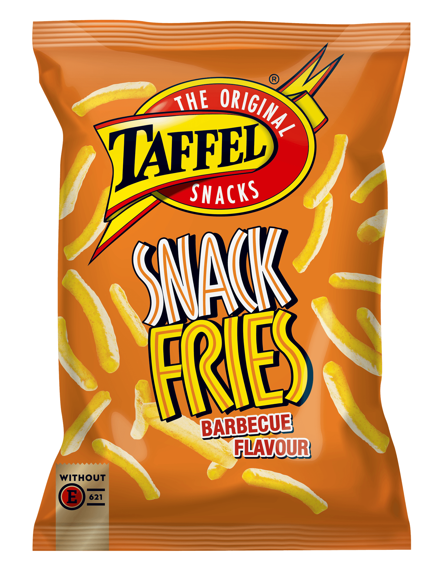 Potato snacks with barbecue flavour